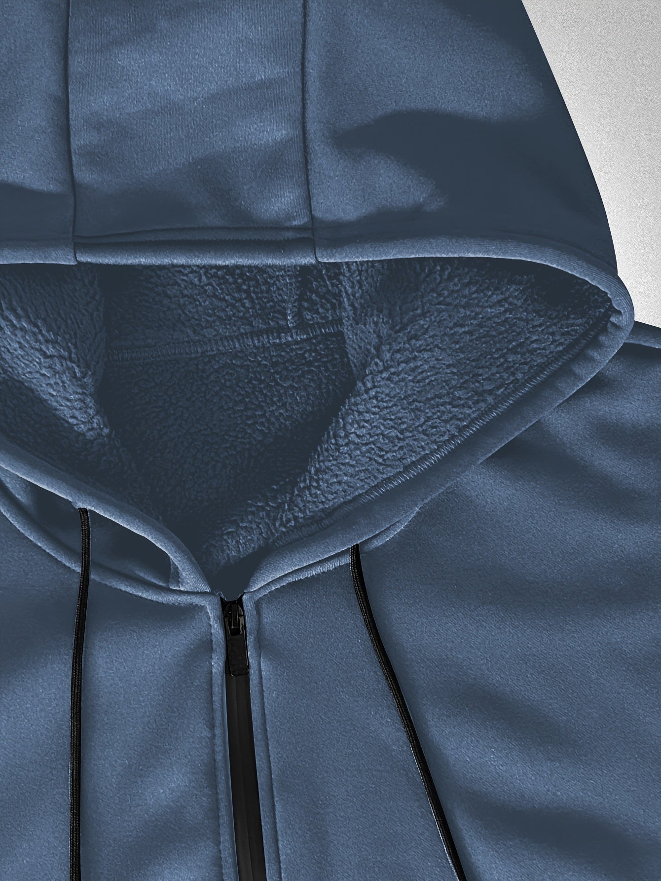 Большой размер мужской куртки с капюшоном и флисовой подкладкой для осени и зимы в повседневном стиле