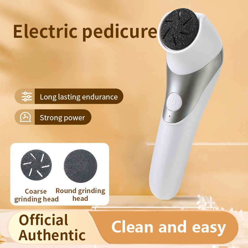 Electric Foot Grinder with Dual Heads Rechargeable USB for Thick Leather and Dry Skin Care