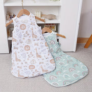 Baby Sleeping Bag for Infants 0-3 Years Polyester Zipper Sleep Sack with Cute Print