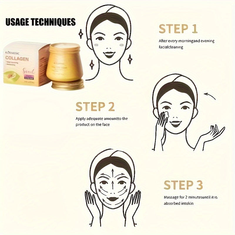 Snail Mucin Face Cream Hydrating Firming Elasticity Boosting 80g