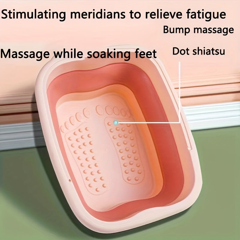 Портативная складная ванночка для ног с функцией нагрева для дома и путешествий