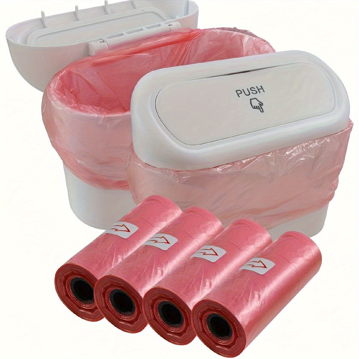 Car Trash Bags 60pcs Mini Small Garbage Bags Thickened Plastic Organizer