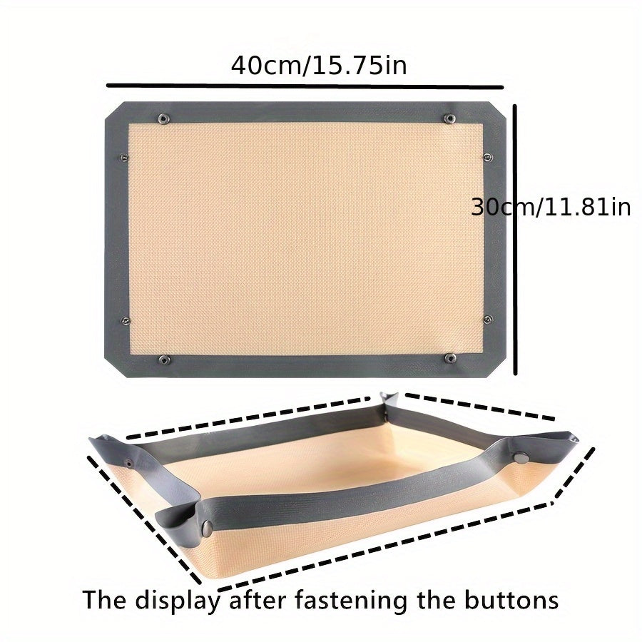 Oven aksessuarlari uchun silikon mat, non, makaron, pechenye va tovuq pishirish uchun ideal. Oson tozalanadi.