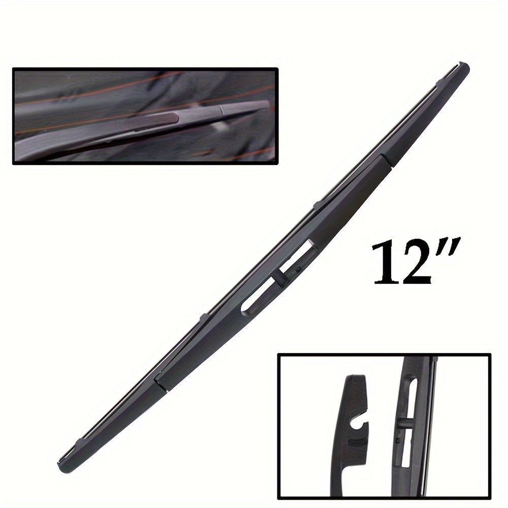 Universal Rear Wiper Blade Natural Rubber 30.48cm 35.56cm All-Weather Replacement