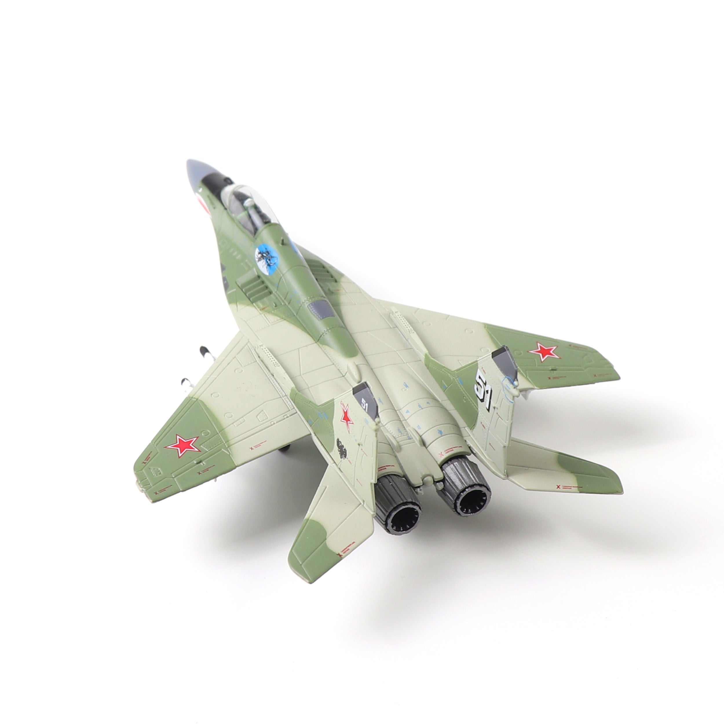 Модель самолета Mig-29 из сплава масштаба 1/100 для коллекционеров и подарков