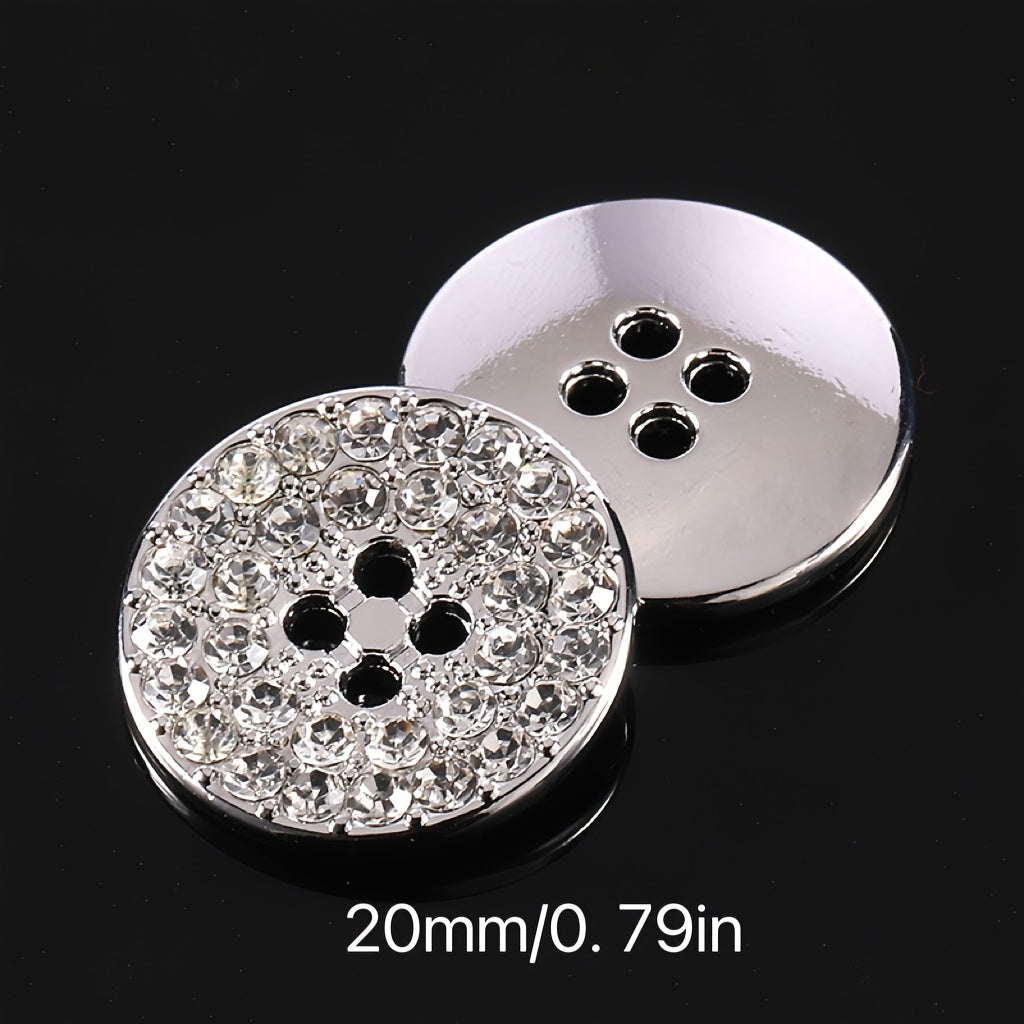 Set of 5 Gold Water Drill Design Buttons for Shirts Jackets and Hats