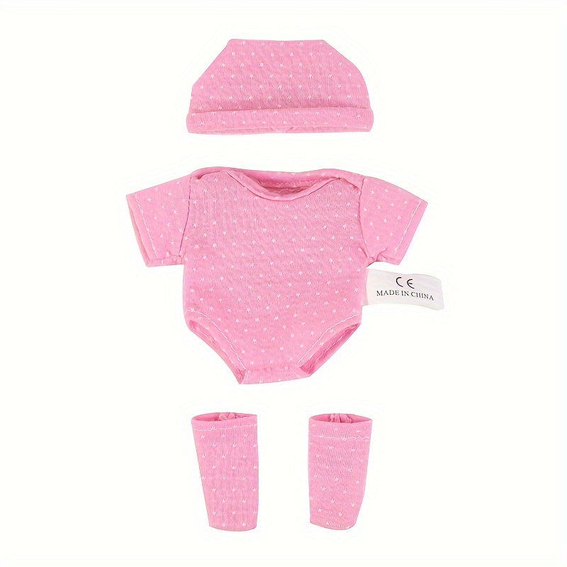 Mini Doll Clothes Set for 7.8-Inch Reborn and Baby Dolls, 4 Styles