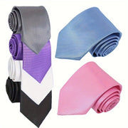 Erkaklar uchun bir rangli rasmiy biznes galstuklar, kuyovlar va bayramlar uchun