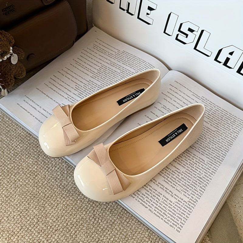 Women's Mary Jane Ballet Flats Synthetic Cover Rubber Sole Casual Shoes