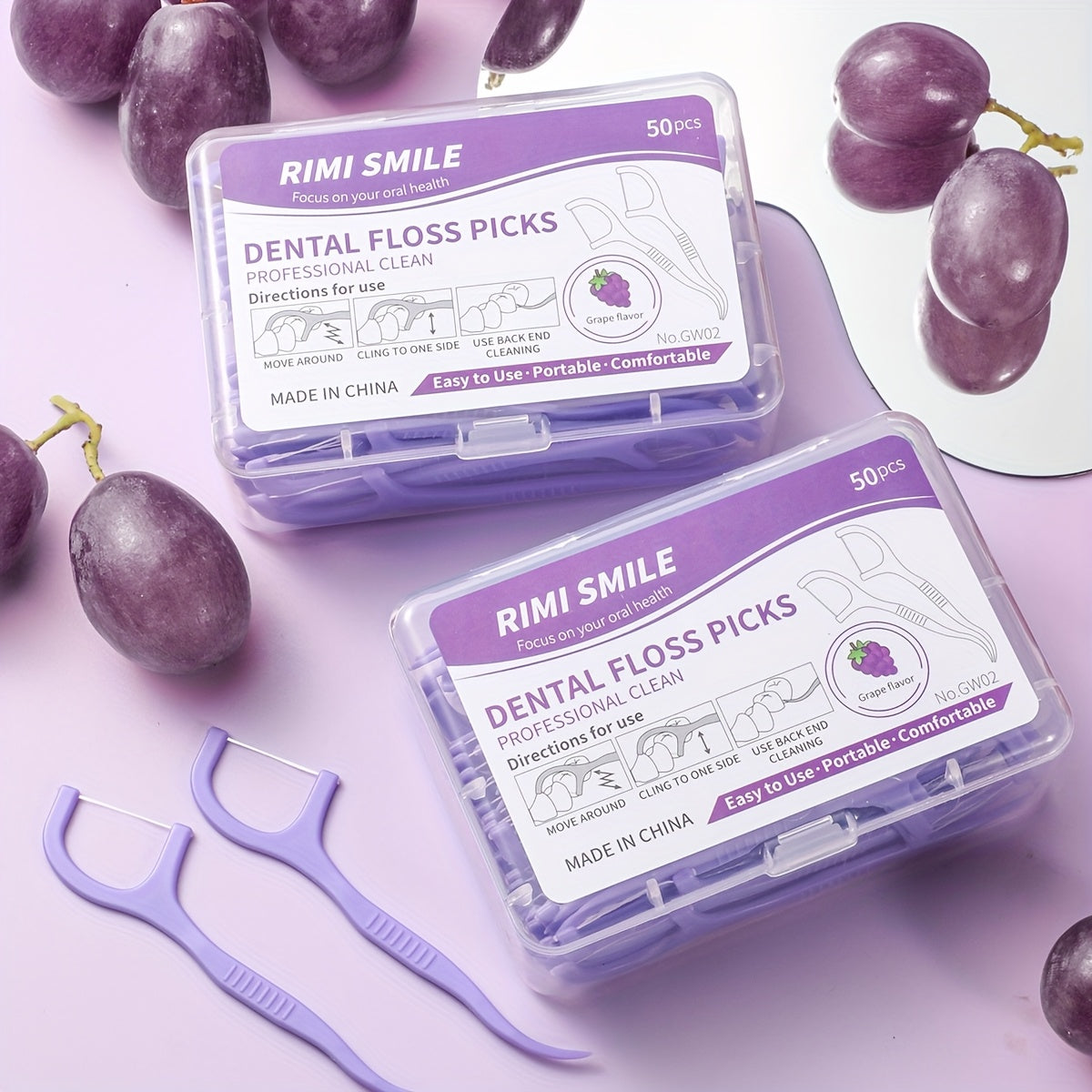 Dental Floss Sticks 600/300/150/50/30 Disposable High Elasticity Toothpicks