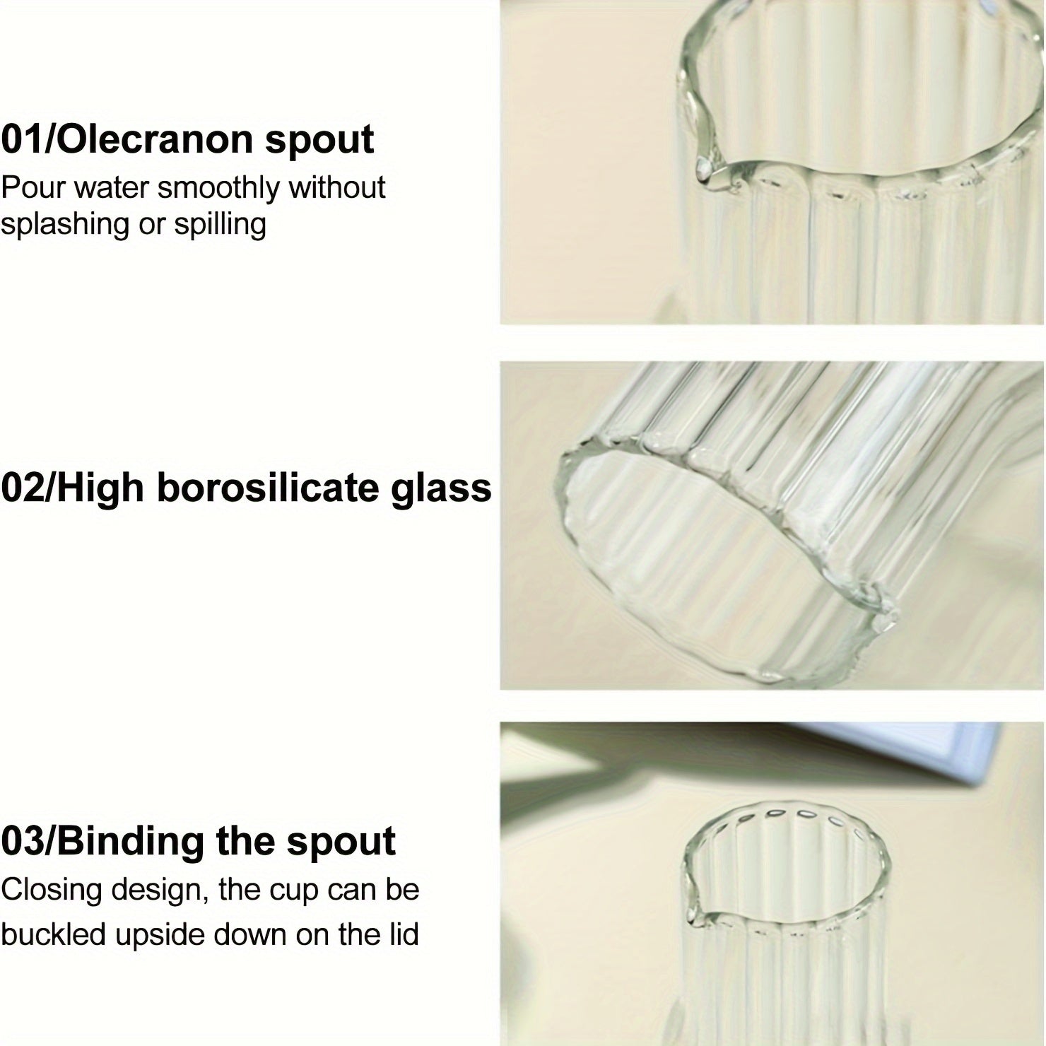 Glass Drinkware Set Includes Water Bottle Pitcher and Straws for Lemonade Tea Milk