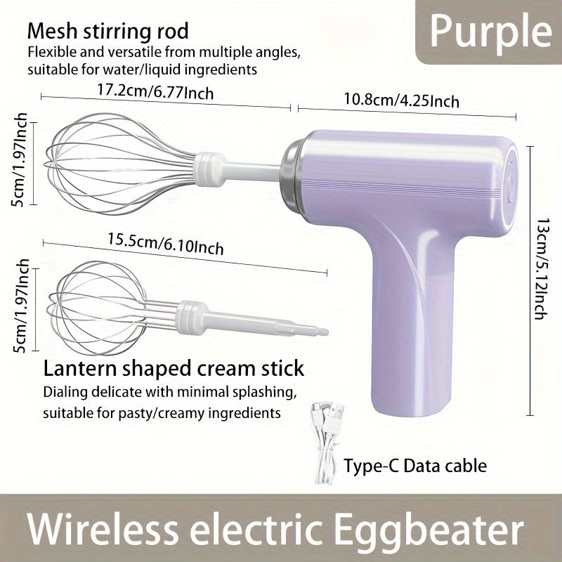 Zaryadlangan qo‘l mikseri, zanglamaydigan po‘latdan yasalgan ko‘taruvchi va 1050 RPM motor bilan