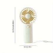 Handheld fan for women small portable battery-free cooling