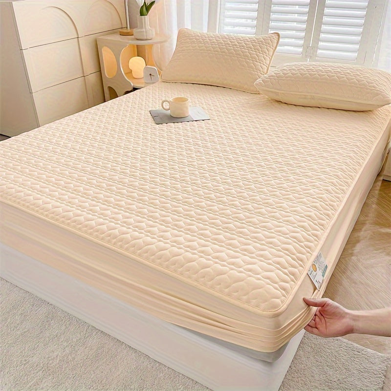 Набор стеганых водонепроницаемых наволочек 48x76 см Белый Серый Машинная стирка