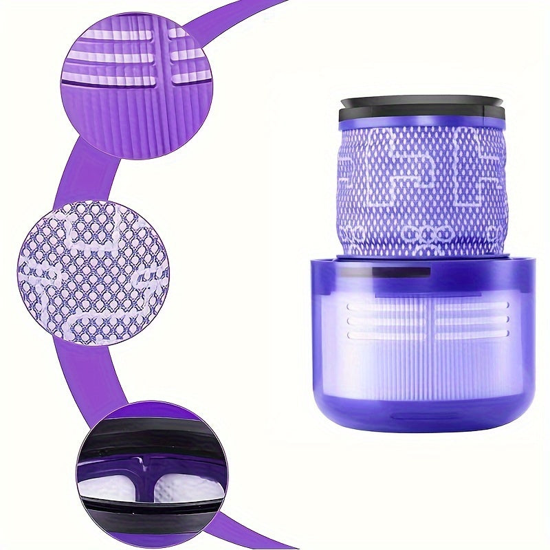 Dyson V11 Torque Drive, V11 Animal va V15 Detect changyutgichlari uchun zaxira qismlar, jumladan HEPA post filtri va changyutgich filtrlari.