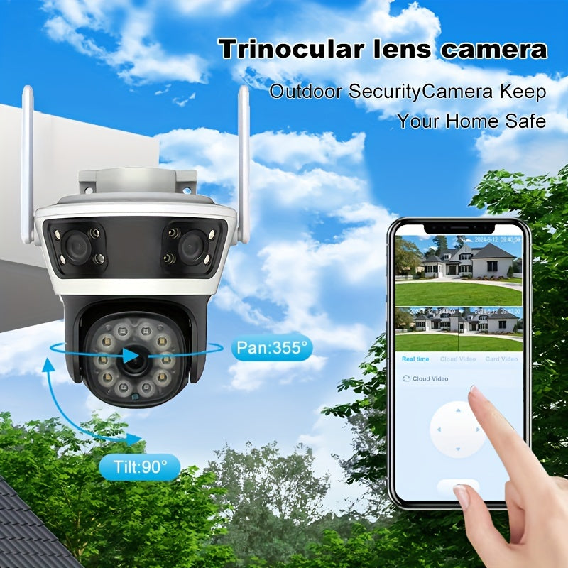 Outdoor Wireless Security Camera with Night Vision Two-Way Audio Smartphone Control