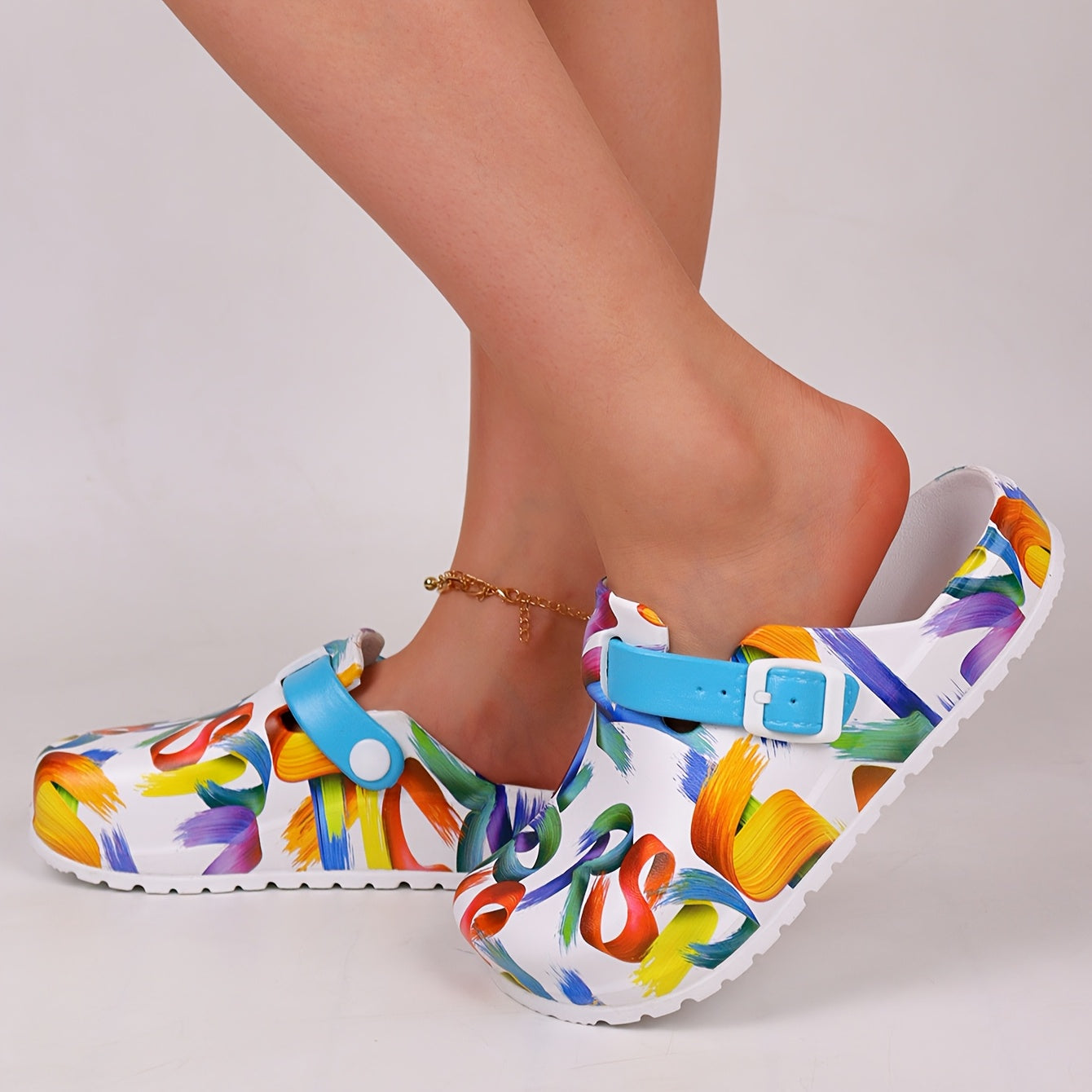 Women's Colorful EVA Clogs Lightweight Non-Slip Summer Garden Shoes
