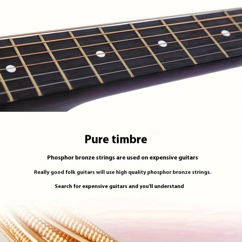 37.8-Inch Classical Acoustic Guitar Larch Body Burgundy for Beginners to Intermediate