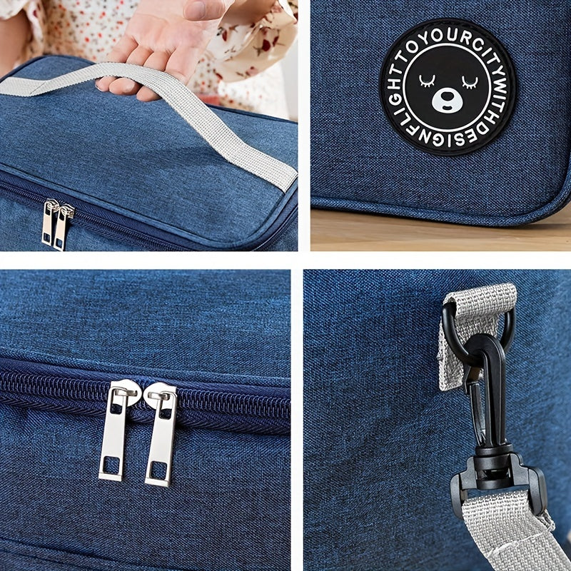 Insulated Lunch Bag with Double Layer for School, Picnic, and Gift Use