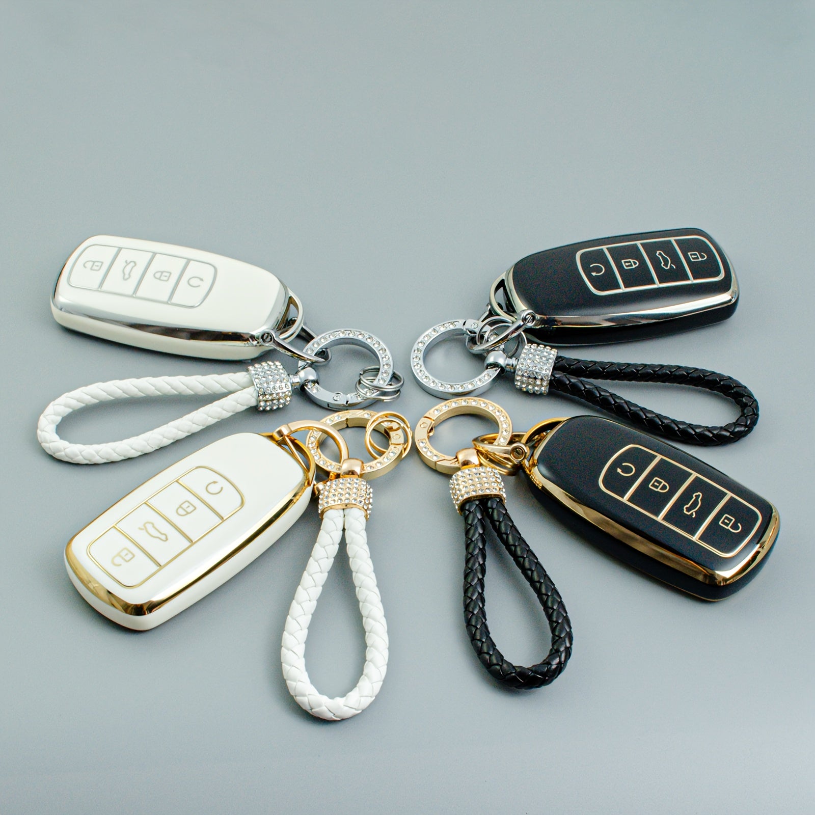 Soft TPU Key Fob Cover for Car Key Protector Compatible with Tigo 7/8 Plus C5