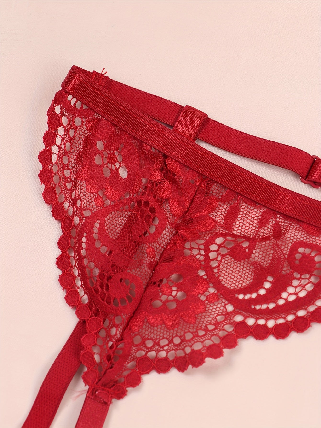 Women's Lace Garter Belt Set Lingerie with Adjustable Straps