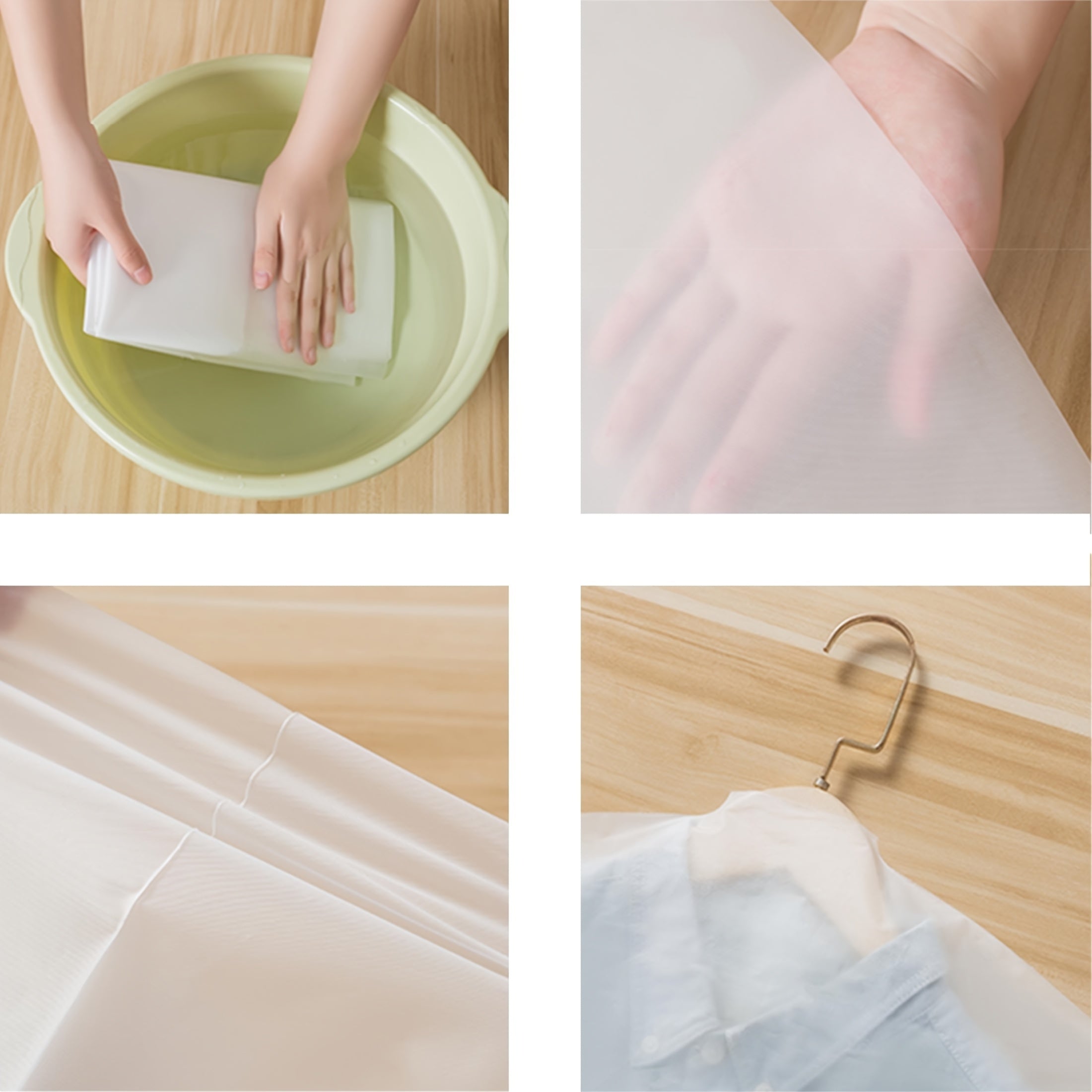 5-to'plam shaffof kiyim qoplami, pastki ochilish bilan, yengil changga chidamli, hasharotlarga qarshi