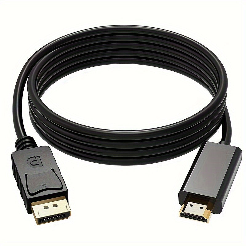 182.88cm 4K Gold-Plated DisplayPort to HDTV Cable for Desktop Laptop Projector Gaming