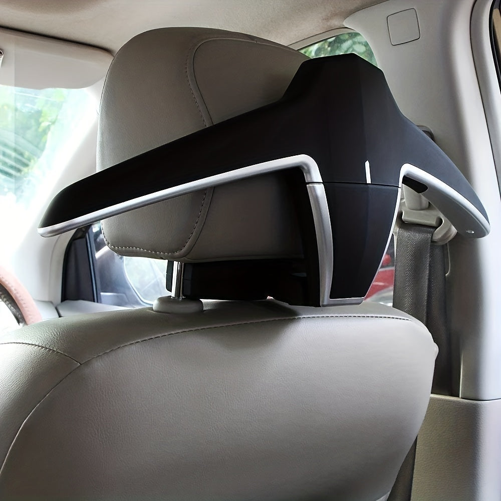Premium Car Headrest Hanger Black Gray Space-Saving Multi-Functional Storage Easy to Install