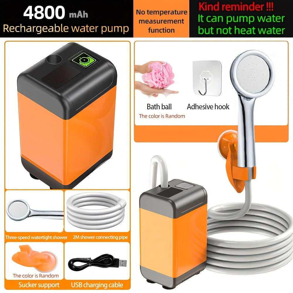 Tashqi elektr shower bosh portativ yomgʻir showeri RV va qishloq joylar uchun