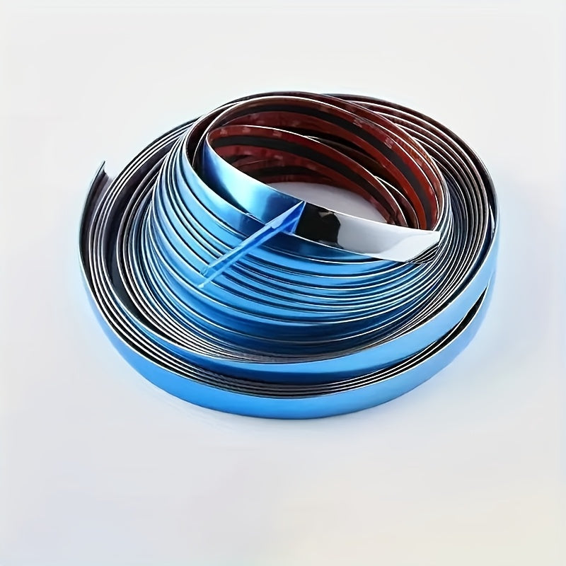 Protector de parachoques, puertas y ventanas de cromo plateado para coche, de 3m/118in