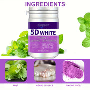 Teeth Whitening Powder for Men and Women 50g Deep Cleaning Purple Pearl Formula