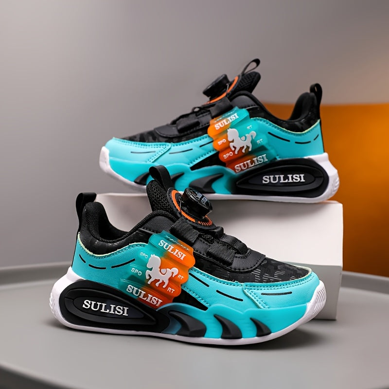 Kids' Color Block Sneakers for Boys and Girls Non-Slip Durable Outdoor Activities