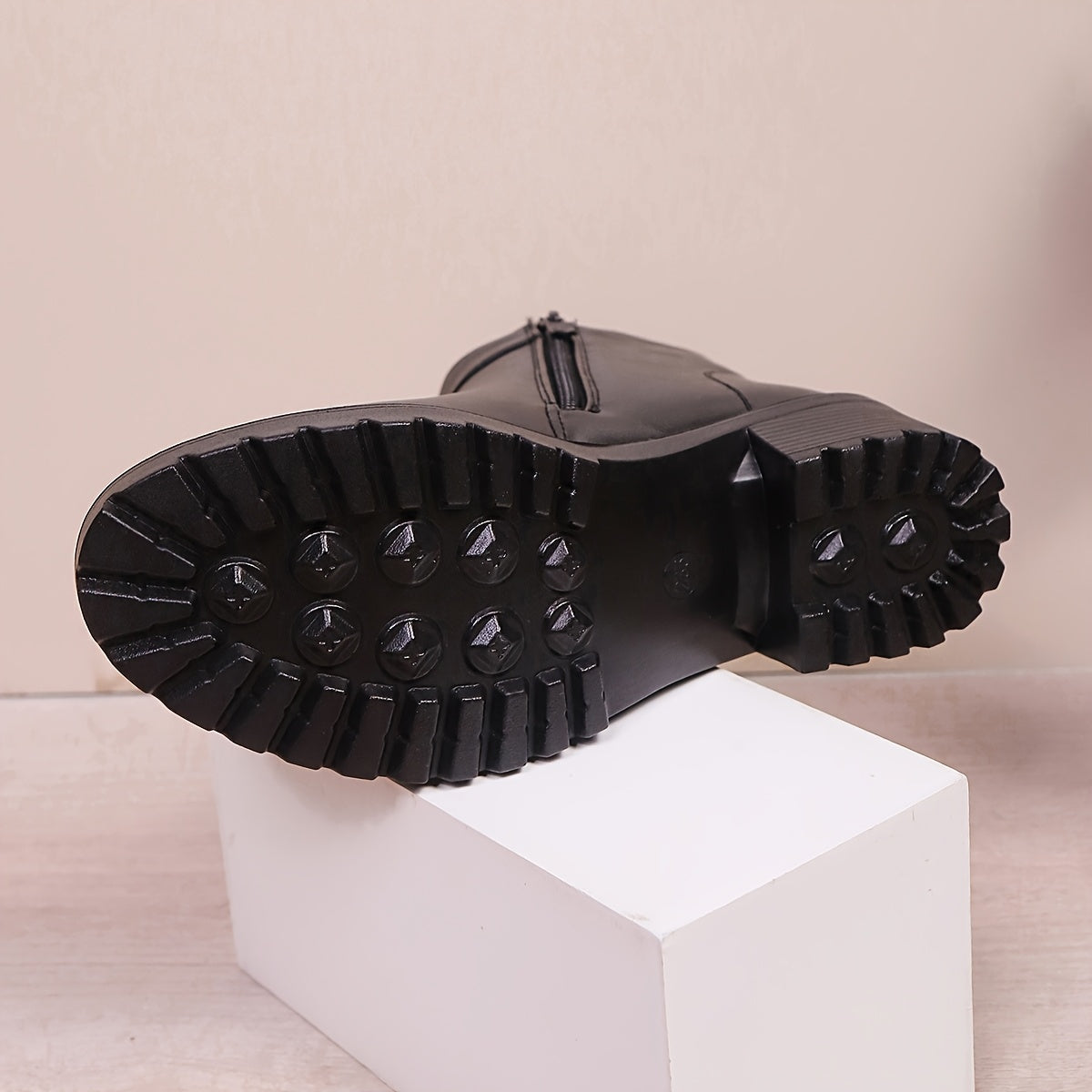 Women's Ankle Boots Casual Slip-On with Side Zipper for All Seasons