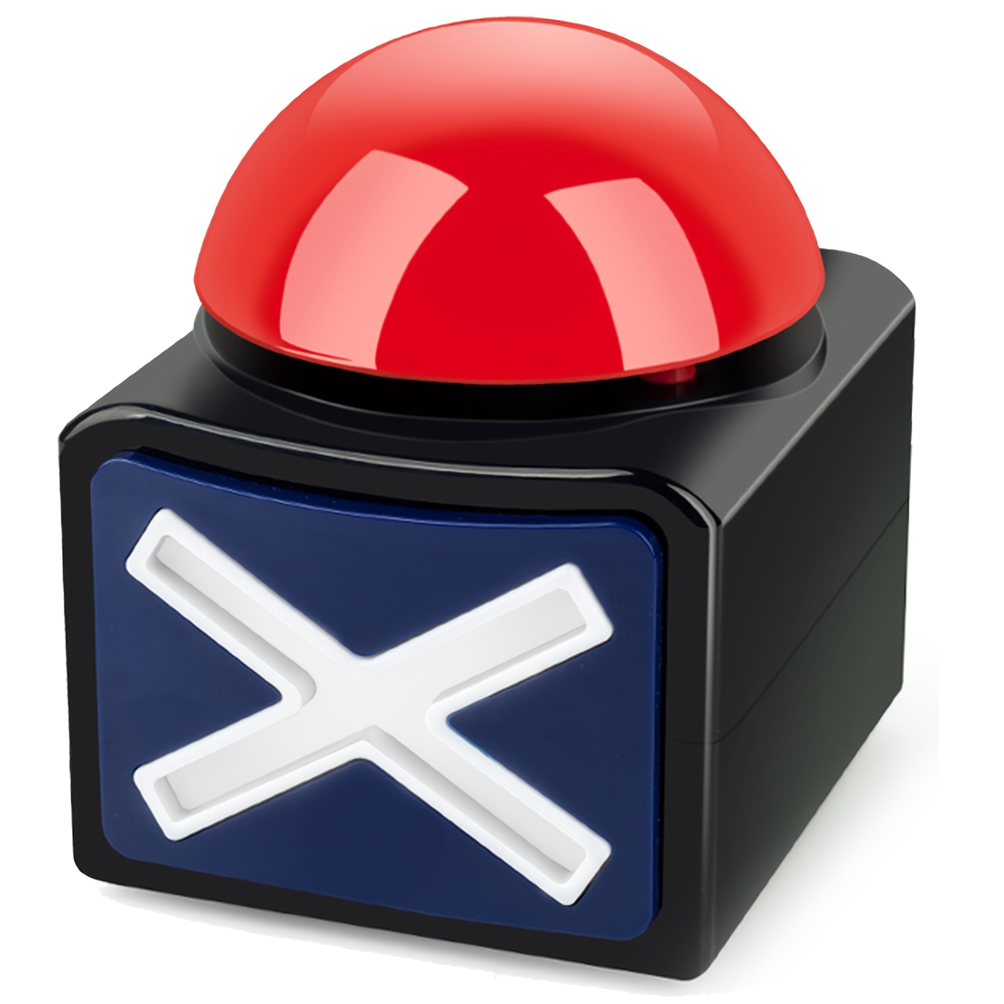 Black and Red Light-Up Buzzer for Trivia Games Classroom Activities