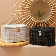 Waterproof Large Cosmetic Bag with Zipper Closure for Travel and Home Use