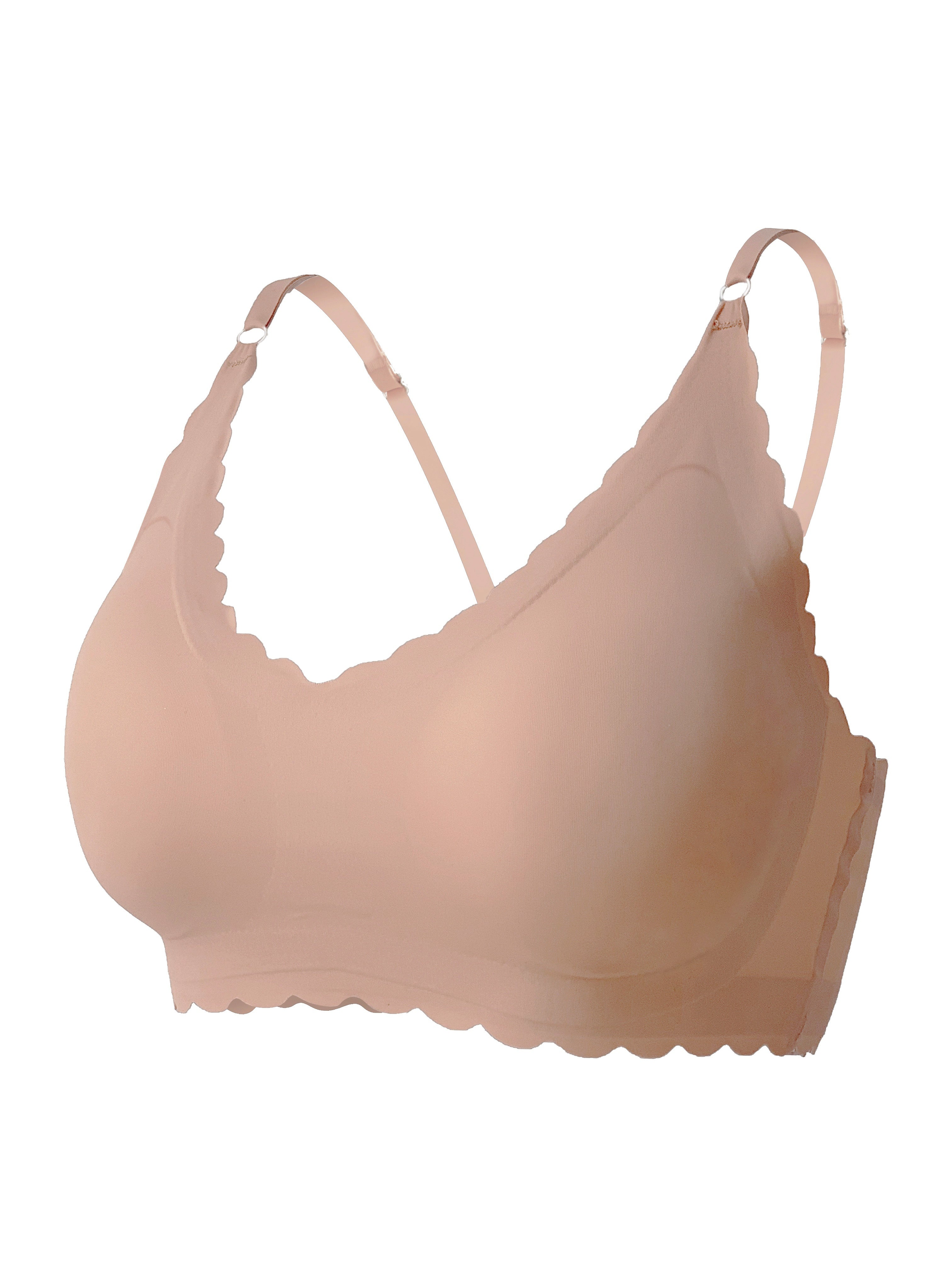 Plus Size Seamless Wire-Free Bra Comfortable Fit High Elasticity