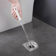 Herramienta para eliminar obstrucciones en desagües con cepillo de metal flexible para fregaderos de cocina y baño