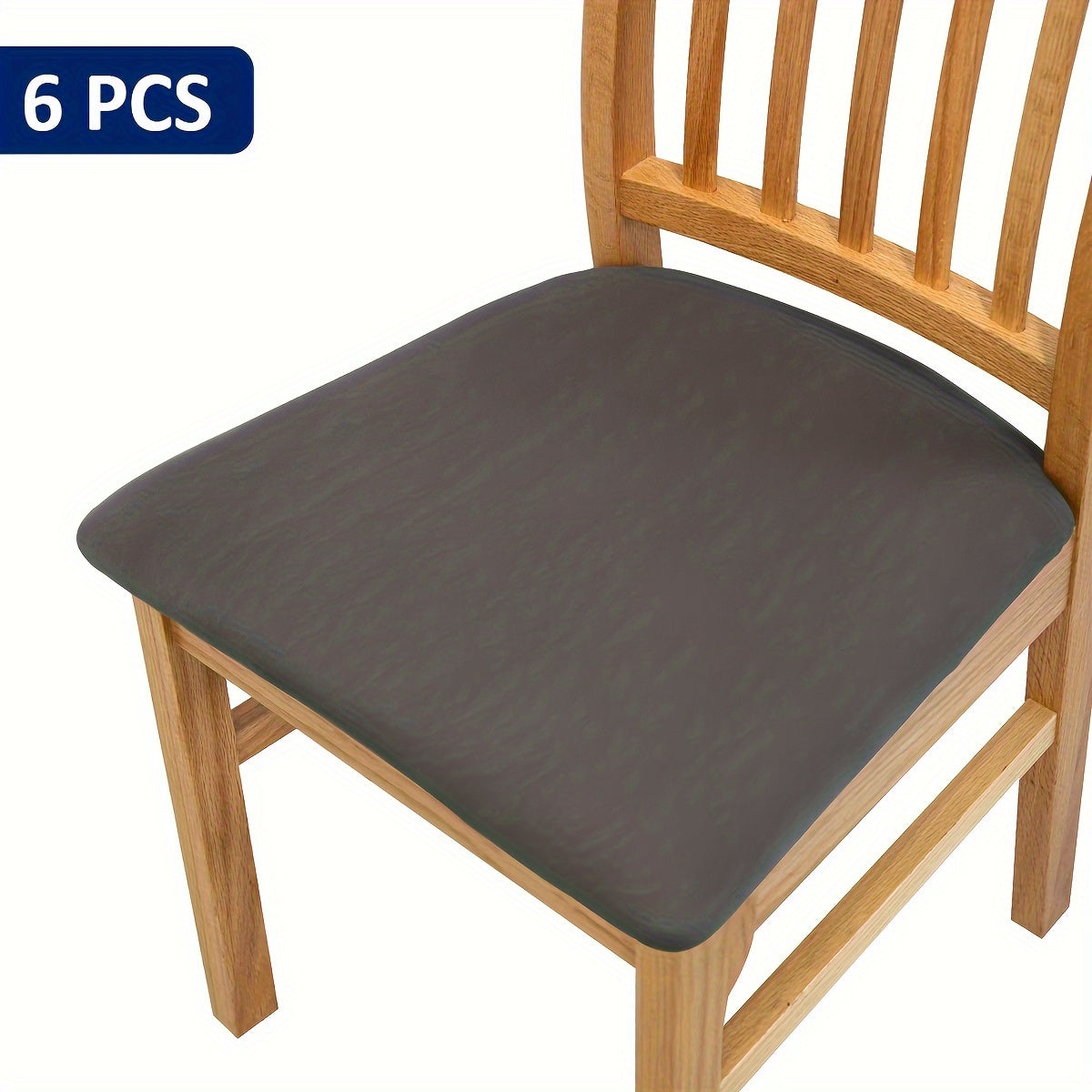 4/6 Piece Elastic Chair Cushion Covers Solid Colors for Living Room Kitchen Dining