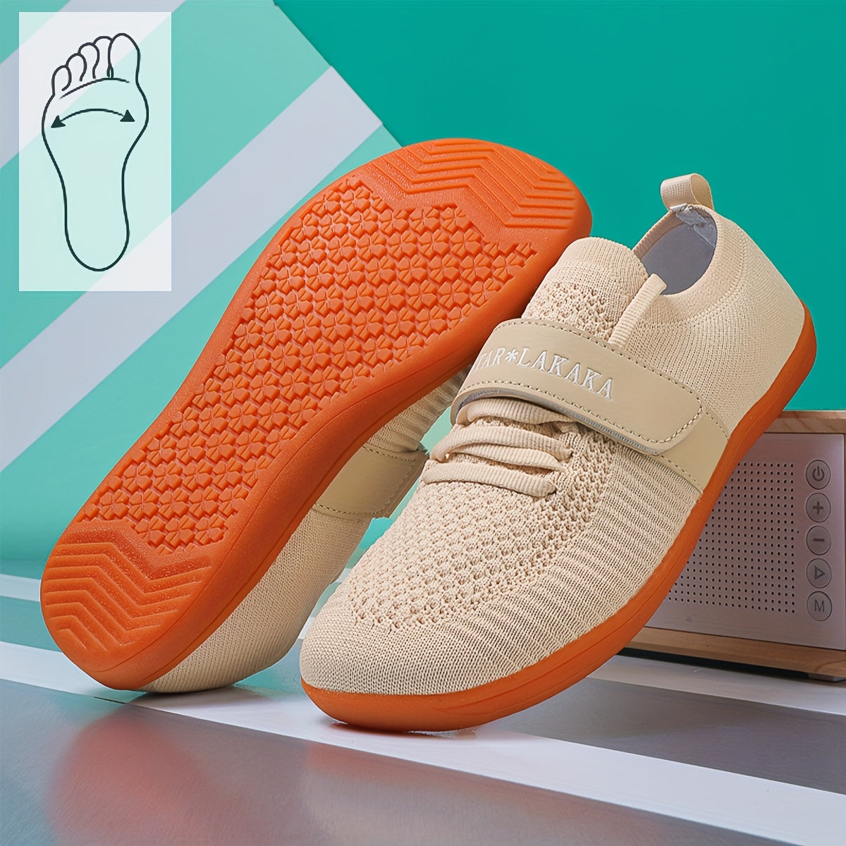 Unisex Barefoot Shoes Leather Minimalist Casual Walking Running Sneakers