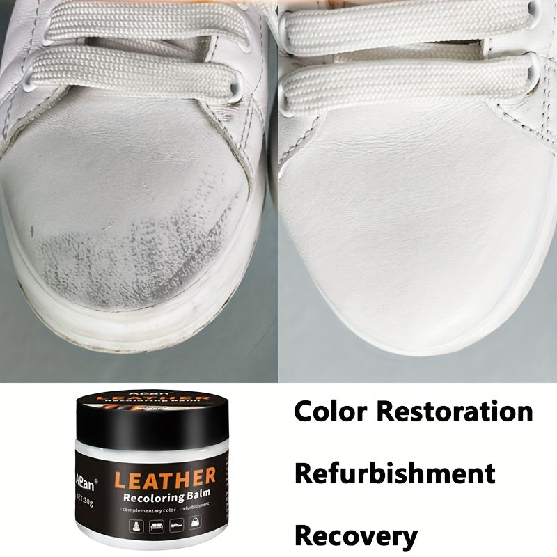 White Faux Leather Shoe & Furniture Dye Restorer Cream