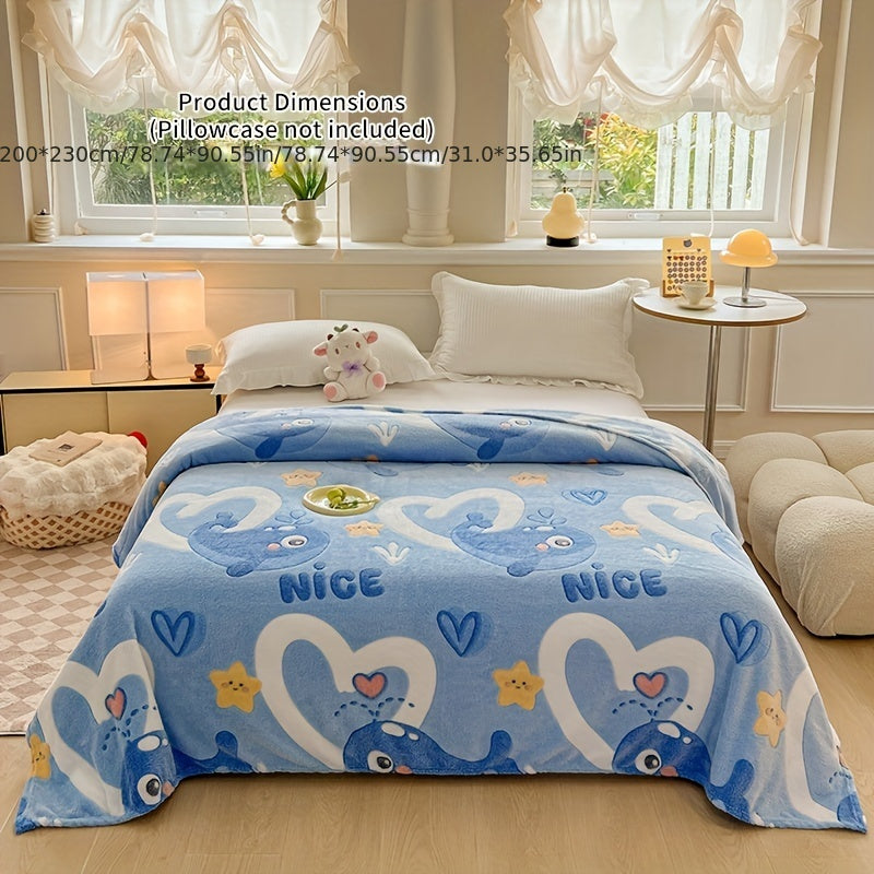 Soft Coral Fleece Throw Blanket Geometric Rainbow Design for Bed Sofa Travel