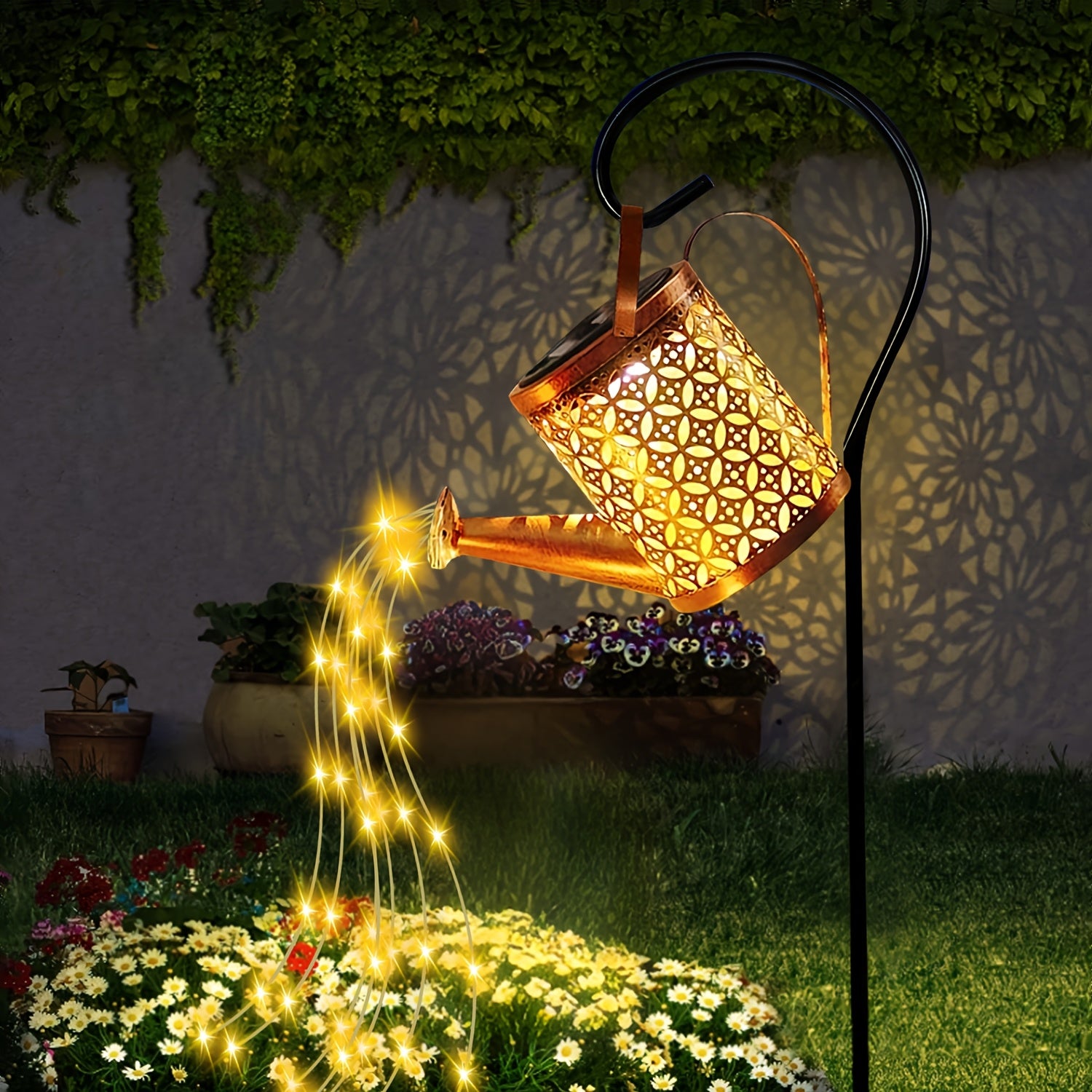 1 шт. солнечный светодиодный чайник для уличного декора, идеален для садов, дворов, патио и дорожек.