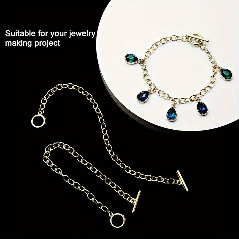 Handmade DIY Bracelet with Simple Style OT Buckle and Gold Accents for Couples and Friends