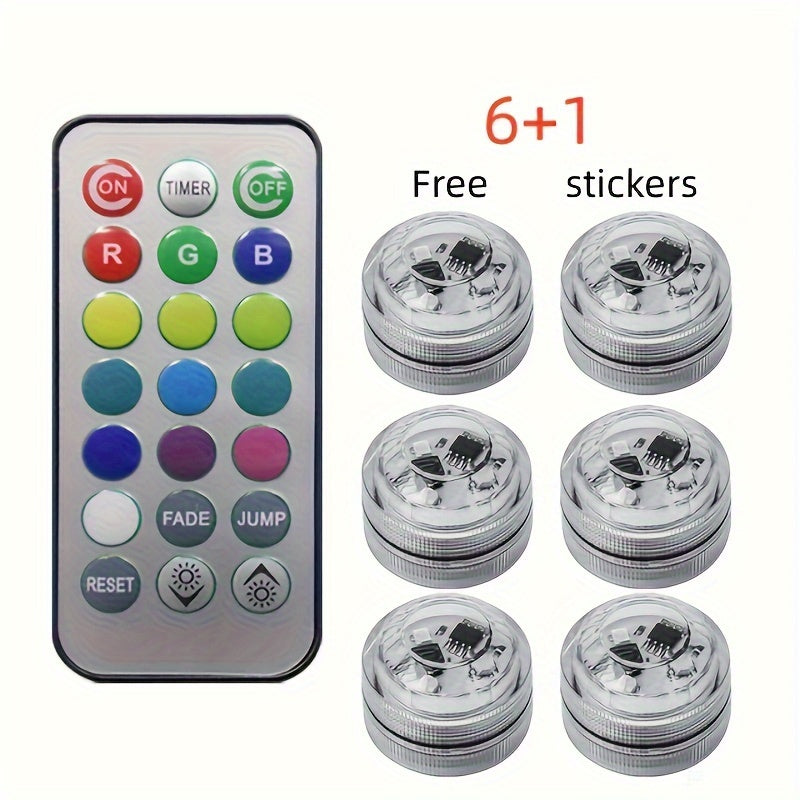 Luz ambiental interior de coche LED RGB inalámbrica con control remoto