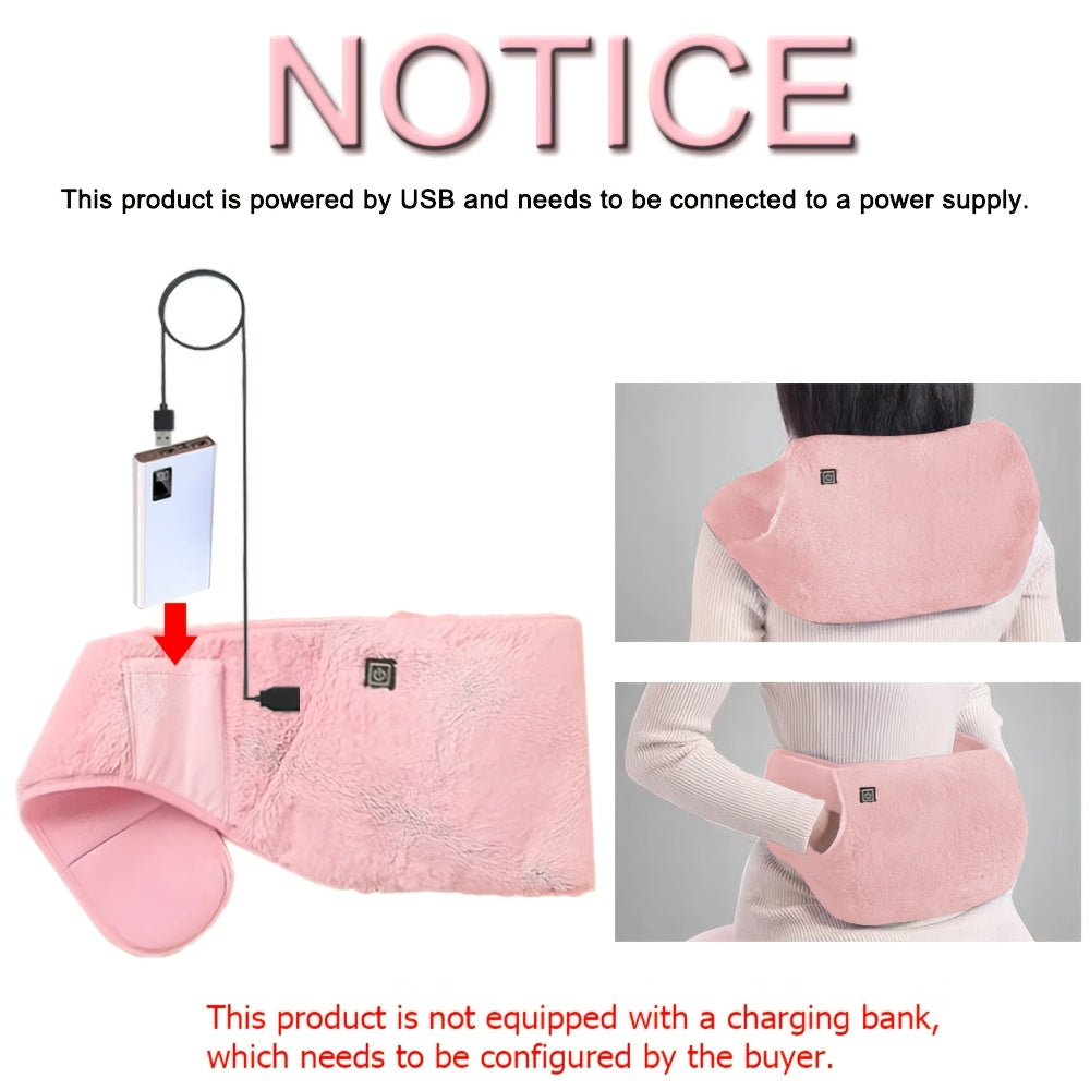 Уютный USB нагревающий пояс для талии CozyCare, идеальный праздничный подарок для женщин, нагрев области талии и живота, без необходимости батареи