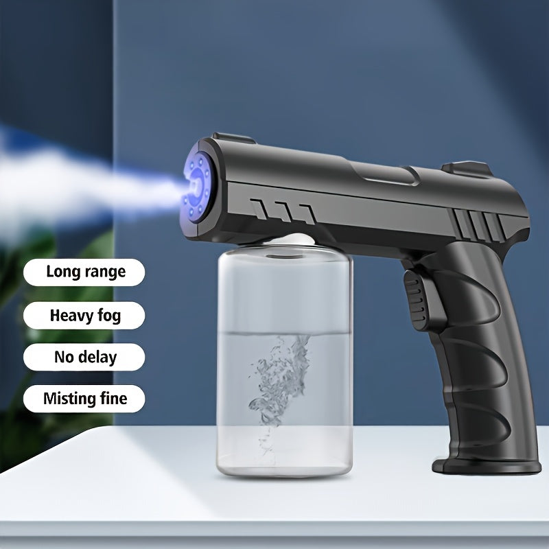 Handheld Nano Mist Spray Gun with Large Fog Output Rechargeable USB Ergonomic Handle