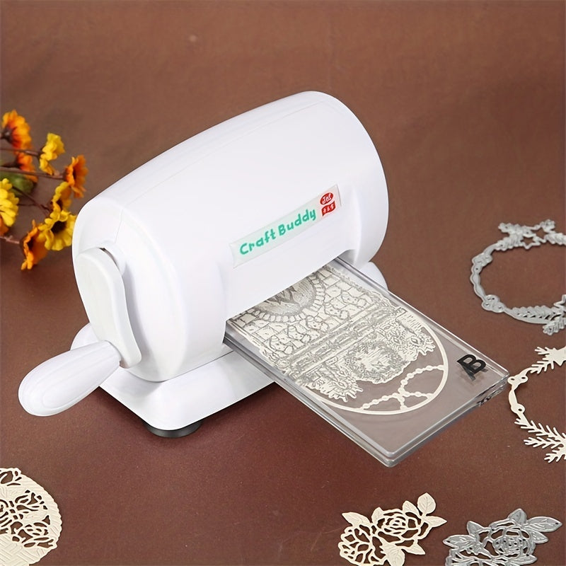 Máquina de troquelado y embossing para álbumes de recortes con 5 colores y almohadillas de acrílico A B