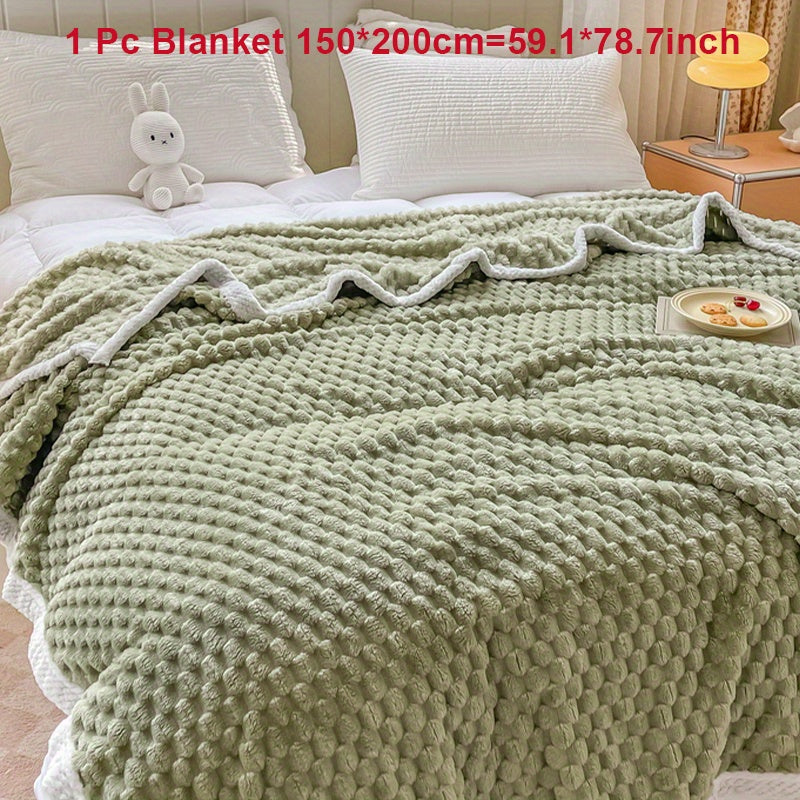Fleece Blanket for Couch Sofa Bed Camping Travel Cozy Soft Warm Gift