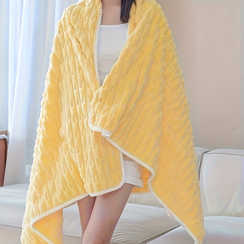 Large Coral Fleece Bath Towel for Adults Soft Quick-Drying Absorbent Spa Gym Home