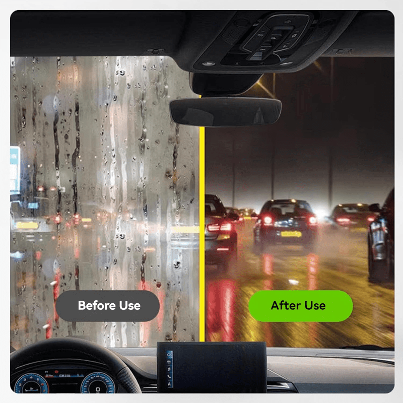 Car Glass Cleaning Kit with Oil Film Brush and Towel Set